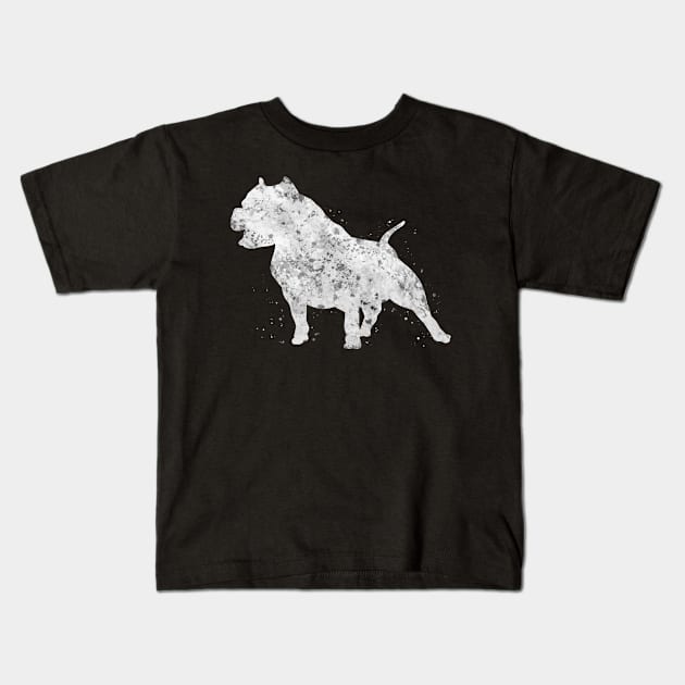 Pitbull Dog Kids T-Shirt by Yahya Art